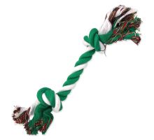 Uzol DOG FANTASY bavlnený zeleno-biely 2 knôty 30 cm