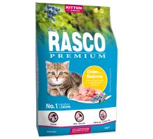 Rasco Premium Cat Kibbles Kitten, kuracie mäso, blueberries