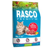 Rasco Premium Cat Kibbles Sterilized, Beef Cranberries, Nasturtium 2kg