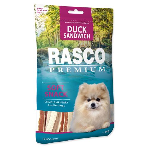 Pochúťka RASCO Premium sendviče z kačacieho mäsa 80g