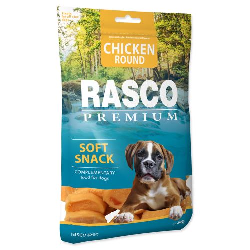 Pochúťka RASCO Premium kolieska z kuracieho mäsa 80g