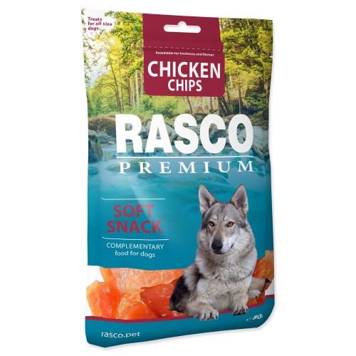Pochúťka RASCO Premium plátky s kuracím mäsom 80g