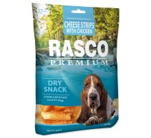 Pochúťka RASCO Premium prúžky syra obalené kuracím mäsom 230g