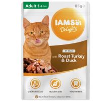 IAMS cat delights turkey &amp; duck in jelly 85g kapsička