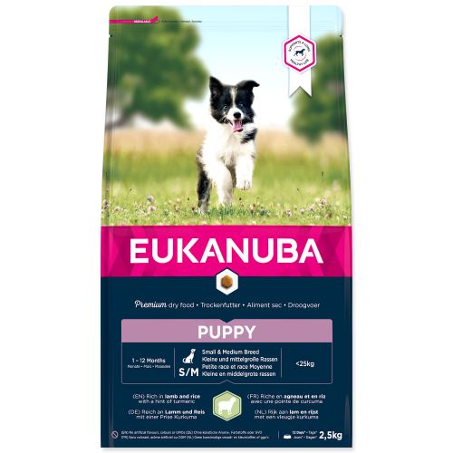 EUKANUBA Puppy Small & Medium Breed Lamb 2,5kg