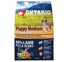 ONTARIO Puppy Medium Lamb &amp; Rice 2,25 kg