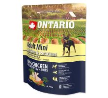 ONTARIO Dog Adult Mini Chicken &amp; Potatoes &amp; Herbs 0,75kg
