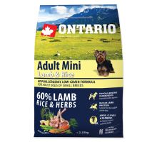 ONTARIO Adult Mini Lamb &amp; Rice 2,25 kg