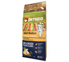 ONTARIO Dog Adult Medium Chicken &amp; Potatoes &amp; Herbs 12kg