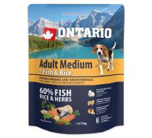 ONTARIO Adult Medium Fish &amp; Rice 0,75kg