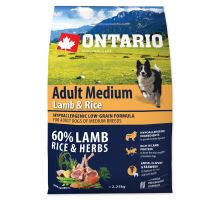 ONTARIO Adult Medium Lamb &amp; Rice 2,25 kg