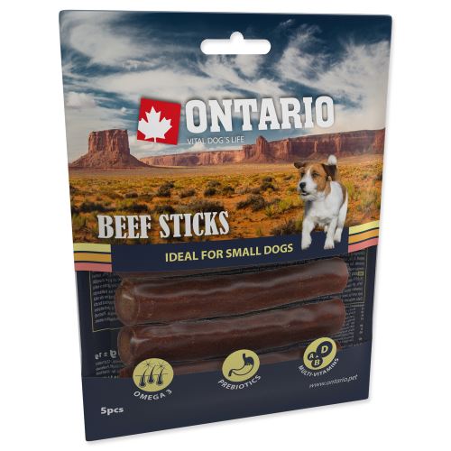 ONTARIO Snack Dog Rawhide Stick 7,5 cm 5ks