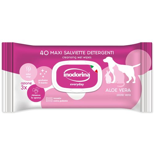 Obrúsky INODORINA Aloe Vera 40ks
