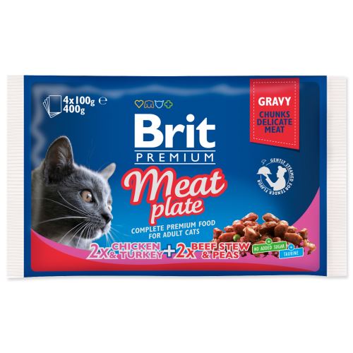 BRIT Premium Cat Meat Plate 400g