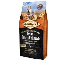 CARNILOVE Fresh Pštros &amp; Lamb Excellent Digestion for Small Breed Dogs 6kg
