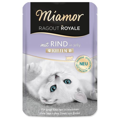 MIAMOR Ragout Royale Kitten hovädzie v želé 100g