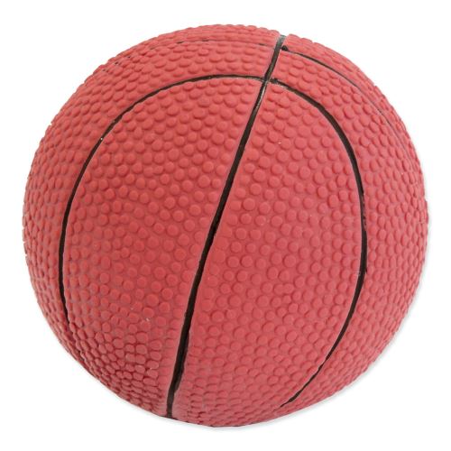DOG FANTASY Latex basketball lopta so zvukom 7,5 cm 1ks