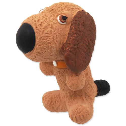 DOG FANTASY Latex pes so zvukom 9 cm 1ks