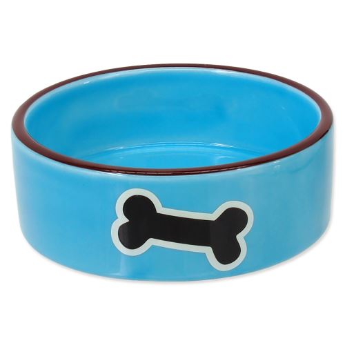 Miska DOG FANTASY keramická potlač kosť modrá 12,5 cm 0,29l