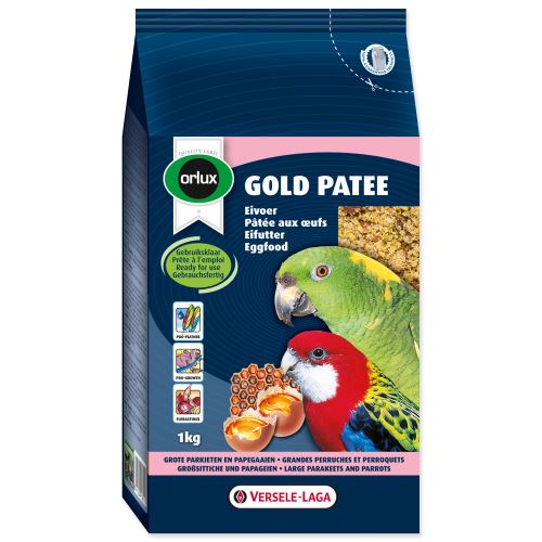 Versele-LAGA vaječné krmivo Gold päte pre stredné a veľké papagáje 1kg