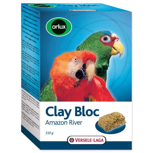 Ílový blok Versele-LAGA Clay Bloc Amazon River pre väčšie papagáje 550g