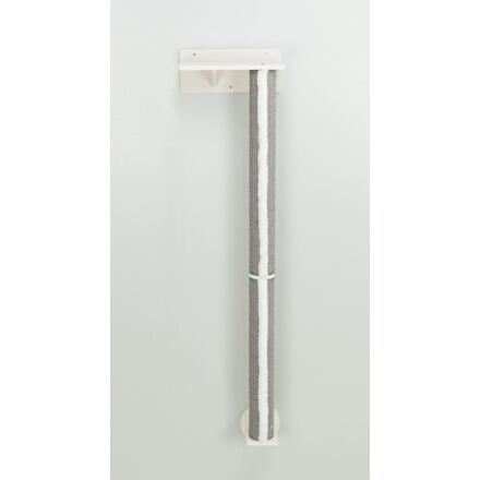 Lezecký set na stenu 1, 2 x sisal stĺpik, 35 x 150 x 25 cm, biela/sivá
