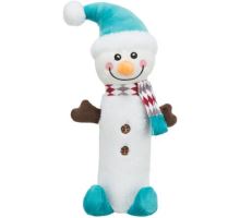 Xmas SNOWMAN, plyšový sněhulák s pet lahví uvnitř, 38 cm